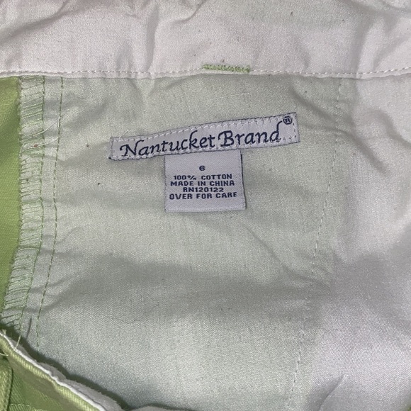 🎉HP🎉 Nantucket Brand Skirt Lime Green Chino Mini cotton Size 6 - Picture 3 of 9